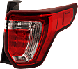 Passenger Side Tail Light, with Bulb, Halogen, Clear and Red Lens