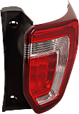 Passenger Side Tail Light, with Bulb, Halogen, Clear and Red Lens