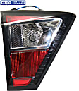 Driver Side, Inner Tail Light, with Bulb, Halogen, Red Lens, CAPA CERTIFIED