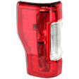 Driver Side Tail Light, with Bulb, Halogen, Clear and Red Lens