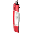 Driver Side Tail Light, with Bulb, Halogen, Clear and Red Lens