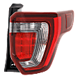 Passenger Side Tail Light, with Bulb, LED, Clear and Red Lens, Sport Model