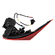 Passenger Side Tail Light, with Bulb, LED, Clear and Red Lens, Sport Model