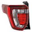 Driver Side Tail Light, with Bulb, LED, Clear and Red Lens, Sport Model