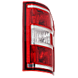 Passenger Side Tail Light, with Bulb, Halogen, Clear and Red Lens