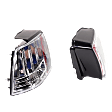 Driver and Passenger Side Tail Light, without Bulb, Halogen/LED Combo, Clear Lens
