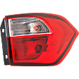Passenger Side, Outer Tail Light, with Bulb, LED, CAPA Certified