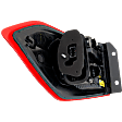 Passenger Side, Outer Tail Light, with Bulb, LED, CAPA Certified