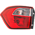Driver Side, Outer Tail Light, with Bulb, LED, CAPA Certified