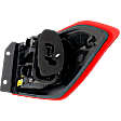 Driver Side, Outer Tail Light, with Bulb, LED, CAPA Certified