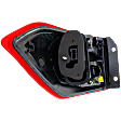 Passenger Side, Outer LED Tail Light, With bulb(s), OE Replacement, CAPA Certified