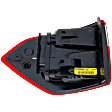 Passenger Side, Outer LED Tail Light, With bulb(s), OE Replacement, CAPA Certified