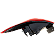 Passenger Side, Outer LED Tail Light, With bulb(s), OE Replacement, CAPA Certified