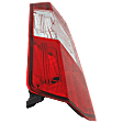Driver Side Halogen Tail Light, with Bulb, For Models with Dual Rear Wheels, CAPA CERTIFIED