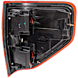 Driver and Passenger Side Tail Light, without Bulb, Halogen, Clear and Red Lens