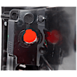 Driver and Passenger Side Tail Light, without Bulb, Halogen, Clear and Red Lens