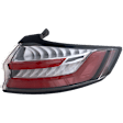 2019-2024 Ford Edge - Passenger Side, Outer Tail Light, with Bulb, LED, Clear and Red Lens, CAPA CERTIFIED