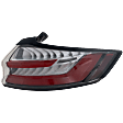 2019-2024 Ford Edge - Passenger Side, Outer Tail Light, with Bulb, LED, Clear and Red Lens, CAPA CERTIFIED