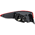Passenger Side, Outer Tail Light, With bulb(s), LED