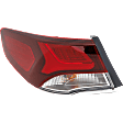 Driver Side, Outer LED Tail Light, With bulb(s), OE Replacement
