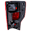 2022 Ford F-250 Super Duty XLT - Driver Side Halogen Tail Light, Without bulb(s), For Models With Blind Spot Detection, Clear & Red Lens, CAPA Certified