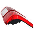 2022 Ford F-250 Super Duty XLT - Driver Side Halogen Tail Light, Without bulb(s), For Models With Blind Spot Detection, Clear & Red Lens, CAPA Certified