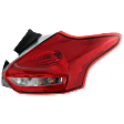 Passenger Side LED Tail Light, With bulb(s), OE Replacement, Hatchback, CAPA Certified