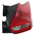 Passenger Side LED Tail Light, With bulb(s), OE Replacement, Hatchback, CAPA Certified
