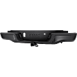 Rear Bumper, Painted Black, Without Mounting Brackets