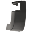 Rear, Passenger Side, Outer Bumper End, Textured Plastic