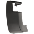 Rear, Driver Side, Outer Bumper End, Textured Plastic