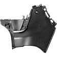 Rear, Passenger Side Bumper End, Primed Plastic CAPA Certified