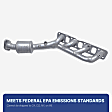 2013 Ford Police Interceptor Sedan Base - Front, Radiator Side Catalytic Converter, 3.7L 6Cyl, Federal EPA Standard, 46-State Legal (Cannot ship to CA, CO, NY or ME), Direct Replacement Series