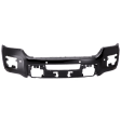 Front Bumper, Powdercoated Black, Without Mounting Brackets
