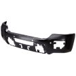 Front Bumper, Powdercoated Black, Without Mounting Brackets