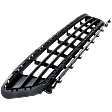 Front, Lower Bumper Grille, Dark Gray