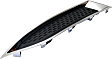 Front, Passenger Side Fog Light Cover, Black