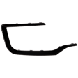 Front, Passenger Side Bumper Trim, Textured Black