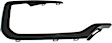 Front, Passenger Side Bumper Trim, Black