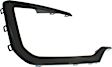 Front, Passenger Side Bumper Trim, Black
