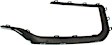 Front, Passenger Side Bumper Trim, Black