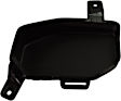Front, Driver Side Tow Eye Cover, Textured Black, Without Tow Hook Hole