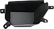 Front, Passenger Side Bumper Trim, Black, Without Tow Hook Holes