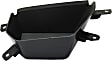 Front, Passenger Side Bumper Trim, Black, Without Tow Hook Holes