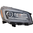 Passenger Side Headlight, with Bulb, Halogen, Clear Lens, 6 Cyl., 3.6L Engine, CAPA Certified