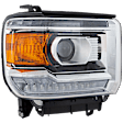 Passenger Side Headlight, with Bulb, HID/Xenon, with HID bulb and ballast, CAPA Certified