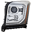Driver Side Halogen Headlight, With bulb(s), OE Replacement