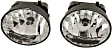 Front, Driver and Passenger Side Fog Light, With Bulb(s), Halogen, With HID Headlights