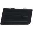 Front, Passenger Side Fog Light Cover, Black