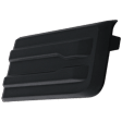 Front, Passenger Side Fog Light Cover, Black